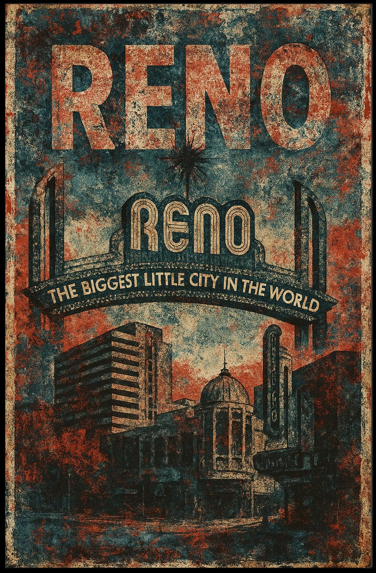 Reno The Biggest Little City In The Poster