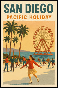 San Diego Pacific Holiday Poster