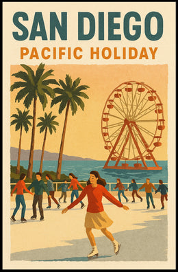 San Diego Pacific Holiday Poster