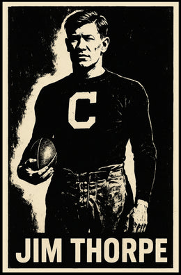 Jim Thorpe Iconic Athlete Poster
