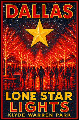 Lone Star Lights At Klyde Warren Park Poster