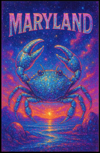 Maryland Starry Crab Poster