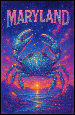 Maryland Starry Crab Poster