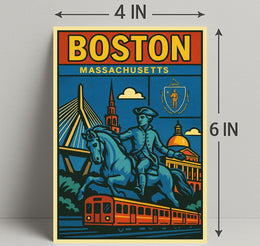 Boston A Celebration of History and Modernity Poster PosterGoat