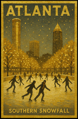 Atlanta Southern Snowfall Poster