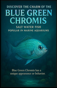 Discover the Charm of the Blue Green Chromis Poster