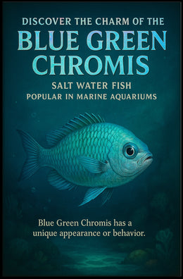 Discover the Charm of the Blue Green Chromis Poster