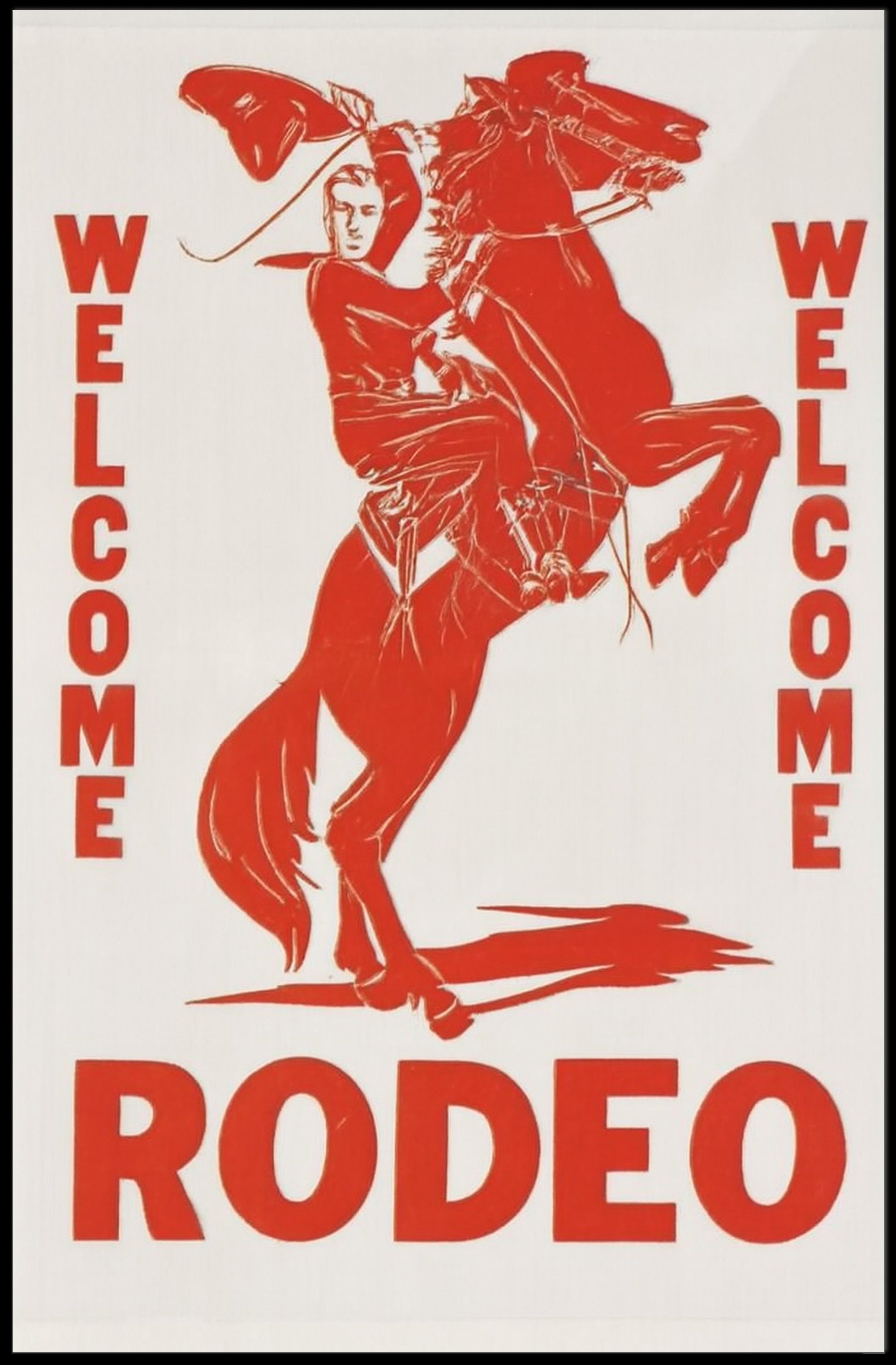 Welcome Rodeo Poster PosterGoat