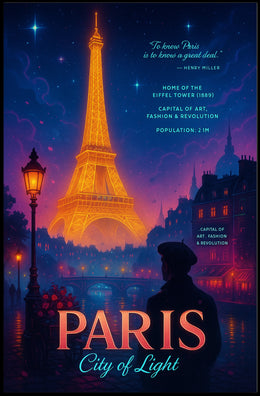 Paris City of Light Poster