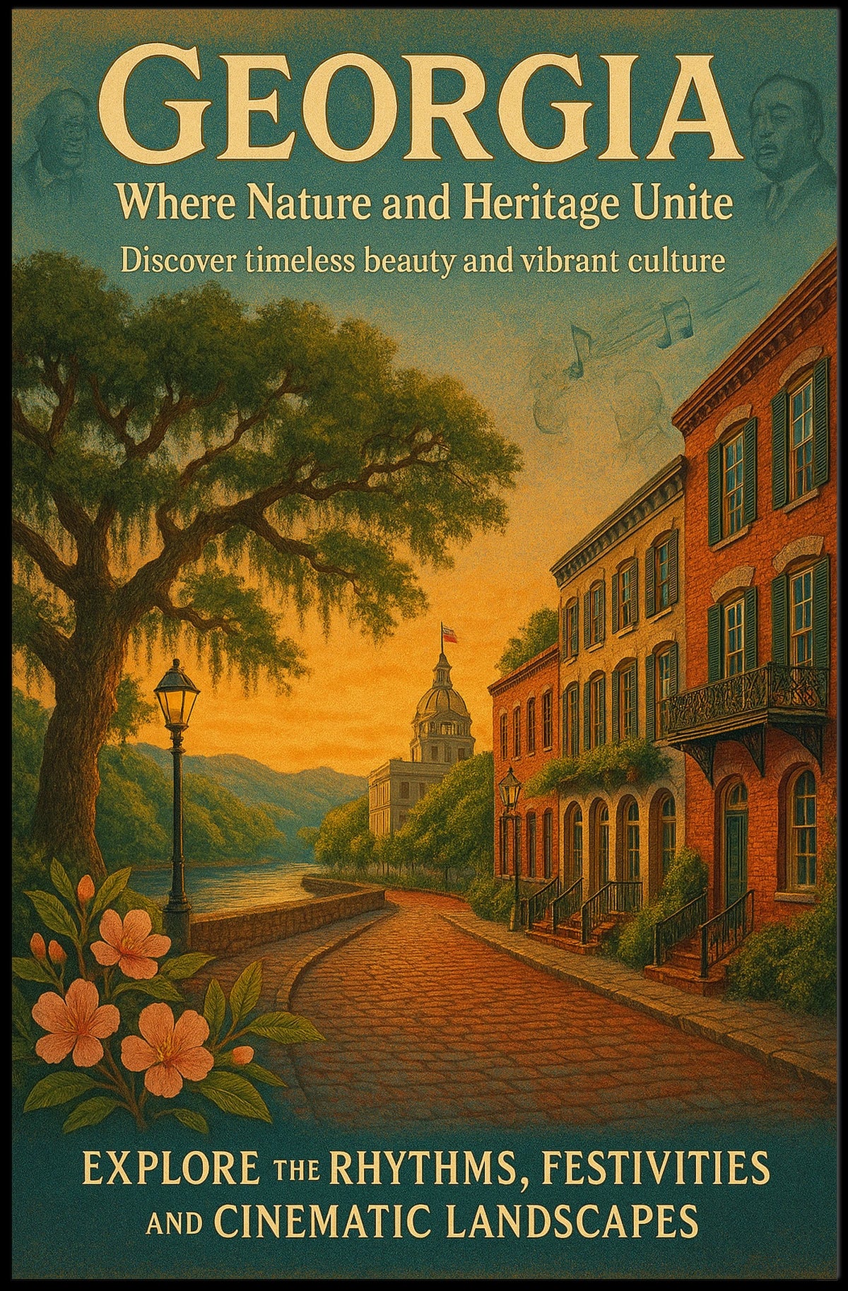 Discover GeorgiaS Timeless Beauty Poster