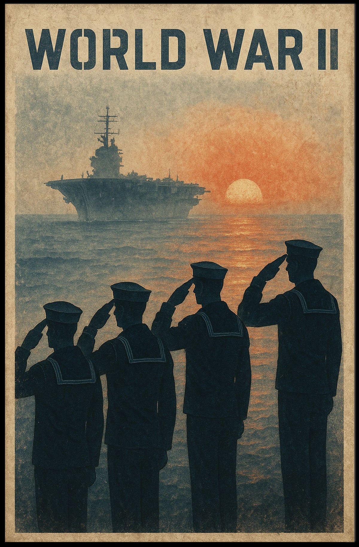 World War Ii Tribute Poster