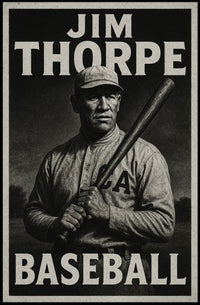 Abstract Baseball Celebration Art Poster