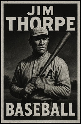 Abstract Baseball Celebration Art Poster