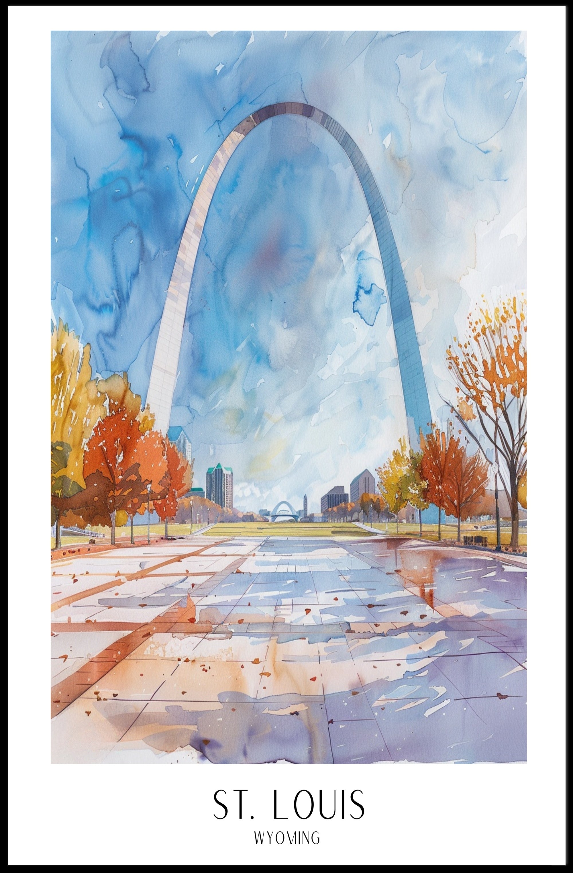 St. Louis in Art Poster PosterGoat