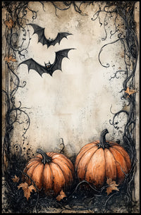 Halloween Vibe: Spooky Autumn Night Artistics Poster