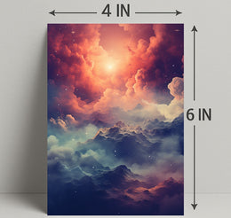 Celestial Mountainscape Poster