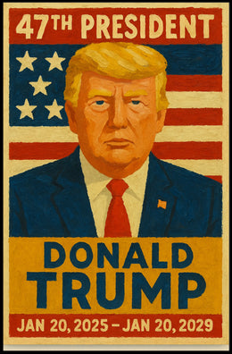 Donald Trump 47th President Poster