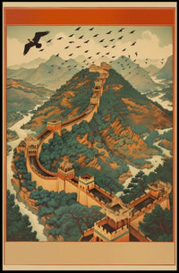 Majestic Great Wall: Enchanting Journey Through Time Poster