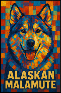 Alaskan Malamute Art Poster