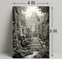 Ancient Jungle Temple Poster