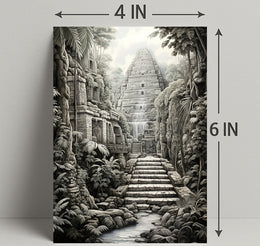 Ancient Jungle Temple Poster