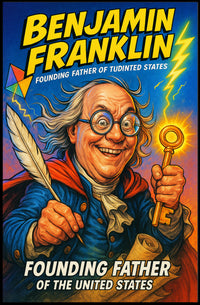 Benjamin Franklin Founding Father Poster PosterGoat