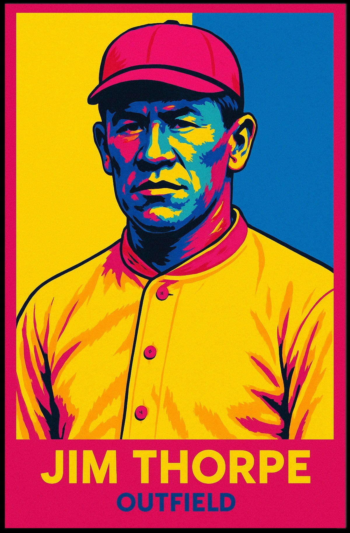 Jim Thorpe Outfield Poster