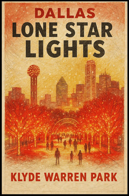 Dallas Lone Star Lights Poster