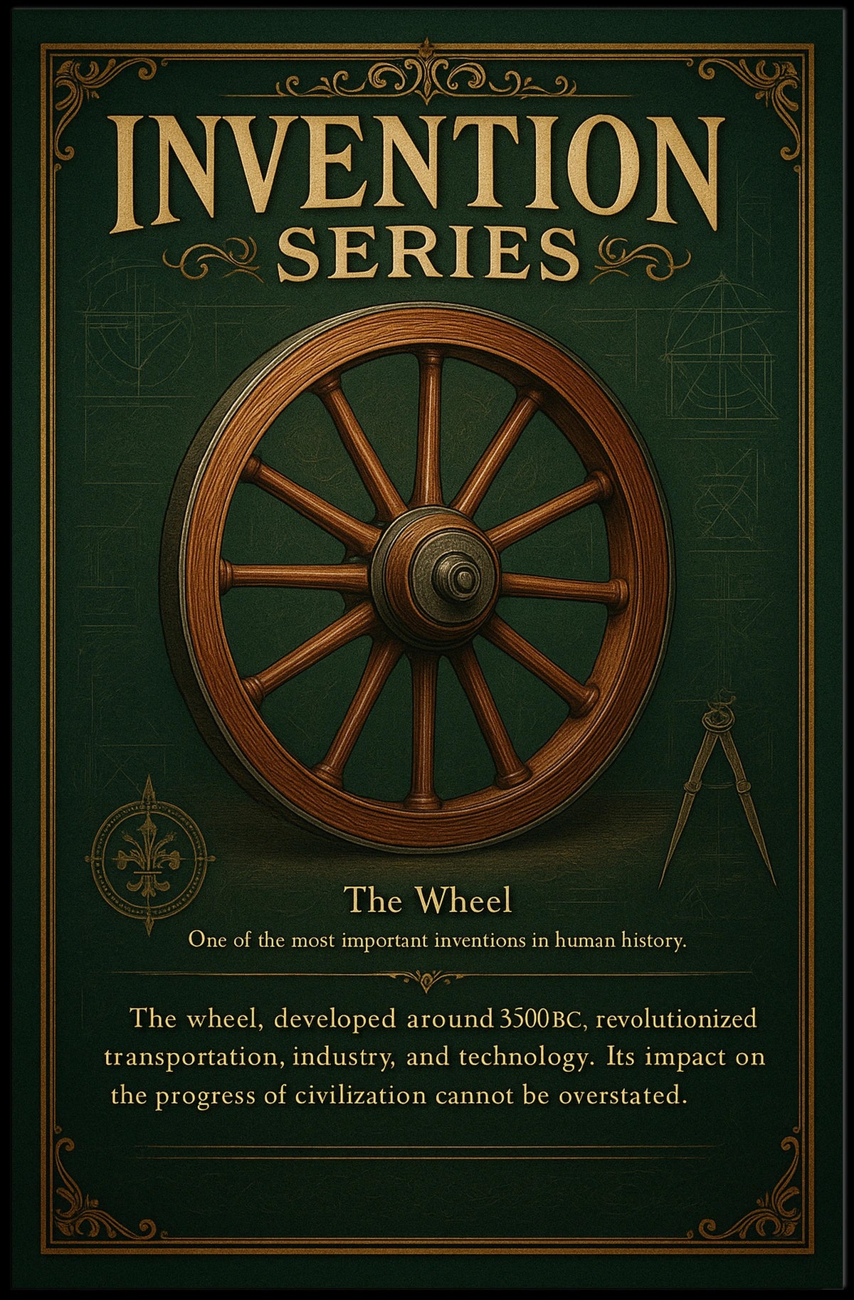 The Wheel A Revolutionary Invention Poster