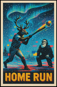HOME RUN Fantasy Baseball Poster