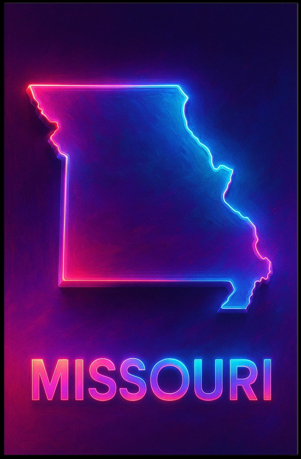 Neon Missouri Poster