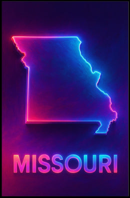 Neon Missouri Poster