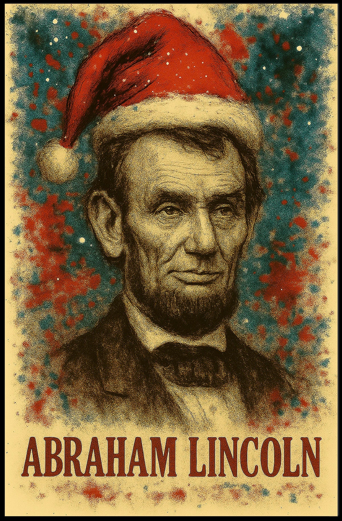 Abraham Lincoln 16th President of the United States Christmas SeriesPoster
