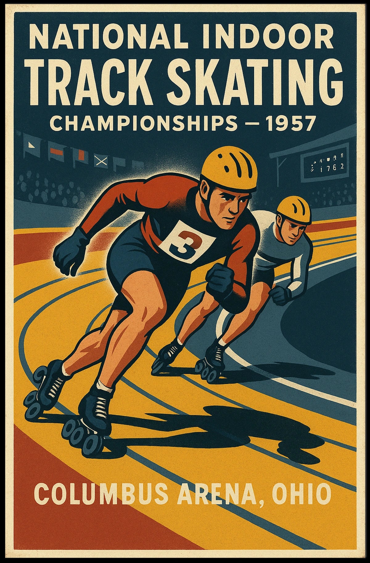 National Indoor Track Skating Poster