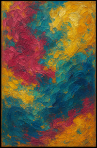 Vibrant Abstract Swirls Poster