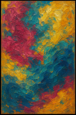 Vibrant Abstract Swirls Poster