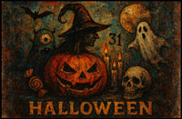Halloween Night Gothic Spooky Digital Painting Poster