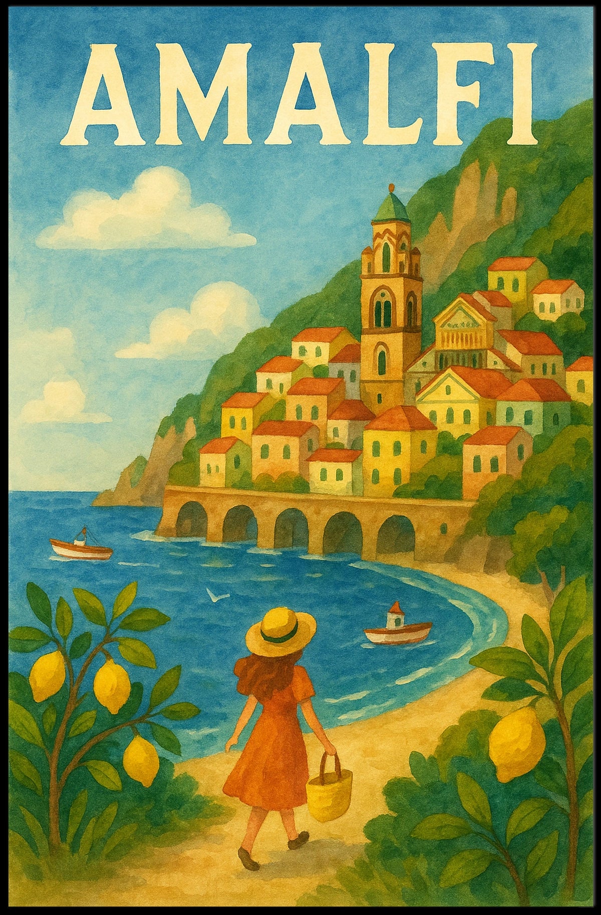 Amalfi Coast Dream Poster