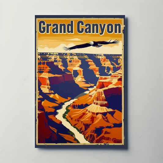 Grand Canyon Eagle Poster