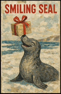 Smiling Seal Poster
