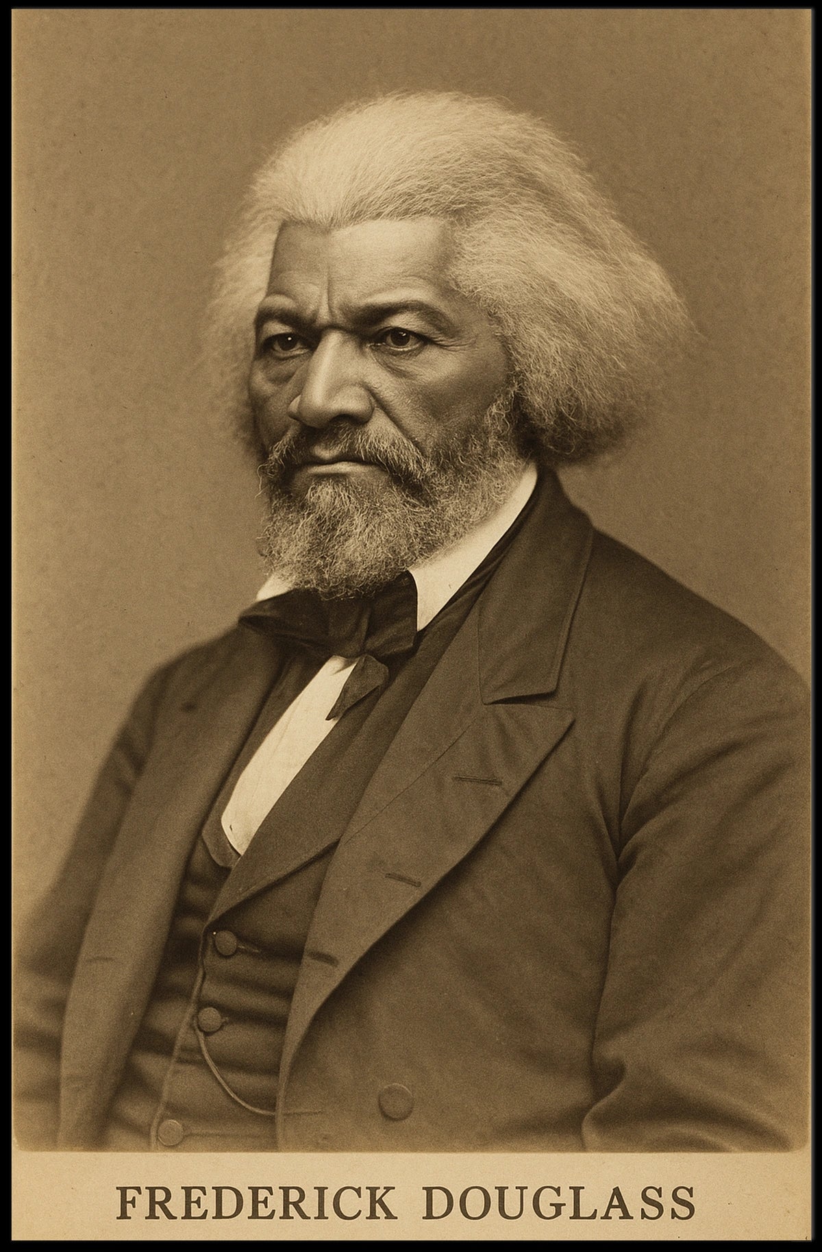Frederick Douglass Portrait Poster