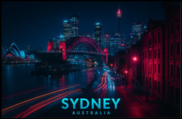 Sydney at Night Poster