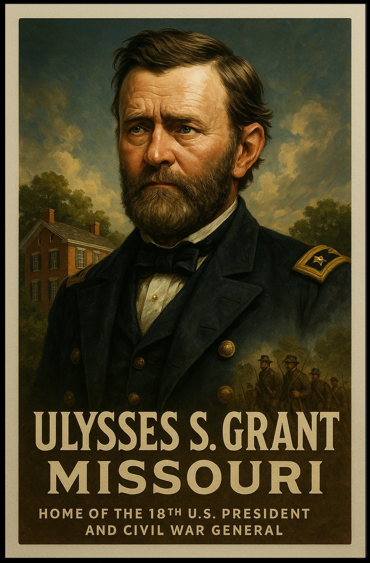 Ulysses S. Grant 18Th President Poster