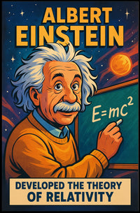 Albert Einstein Theory Of Relativity Poster