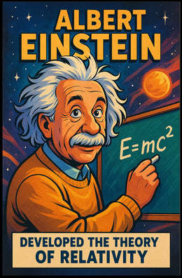 Albert Einstein Theory Of Relativity Poster