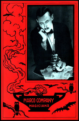 Vintage Magician Poster with Mystical Elements - Pop Culture Poster