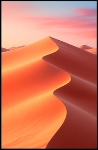 Desert Dunes at Sunset Poster