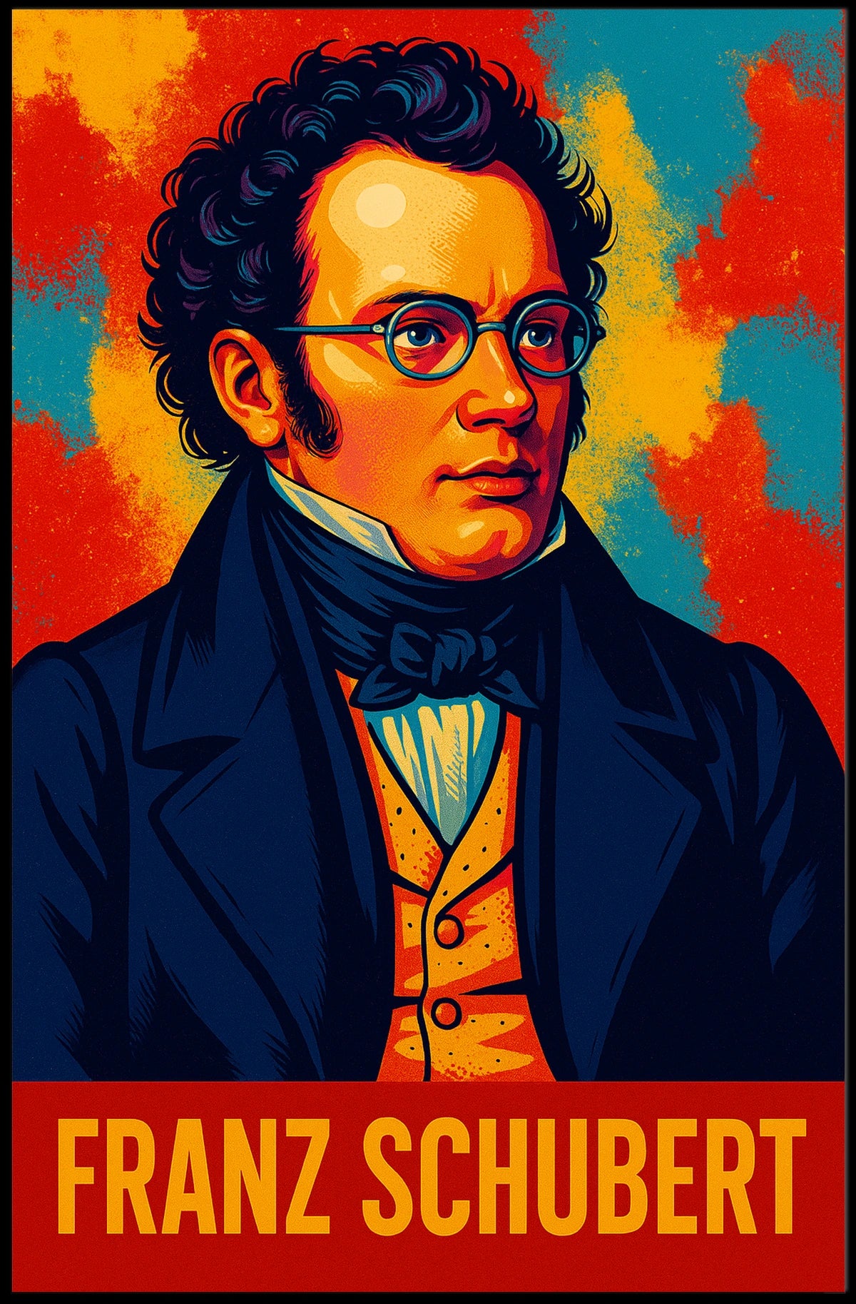 Franz Schubert Portrait Poster