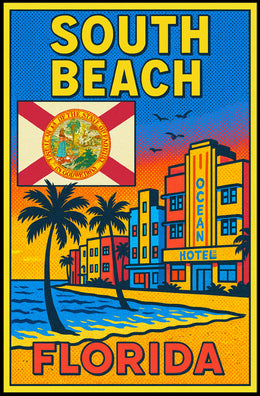 South Beach, Florida Poster PosterGoat