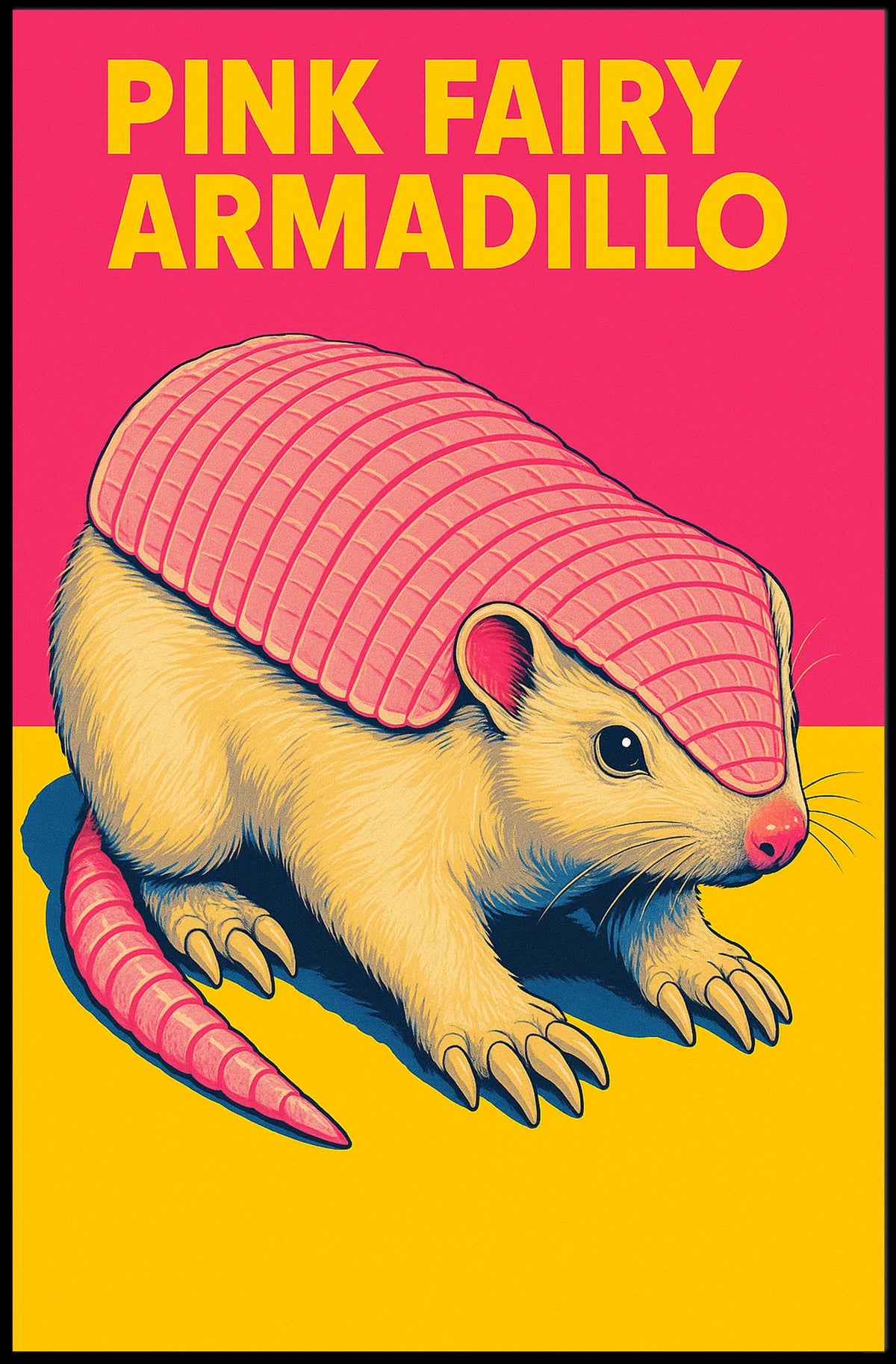 Pink Fairy Armadillo Poster